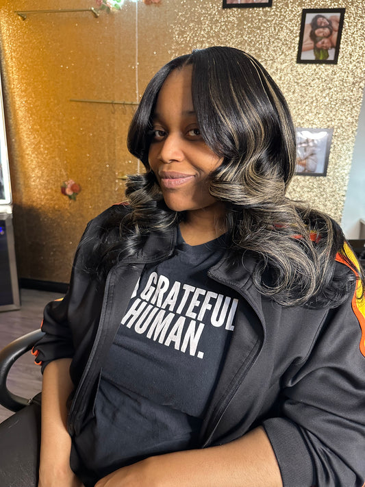 Full Sew-in w/minimal leave out + Detailed Layers
