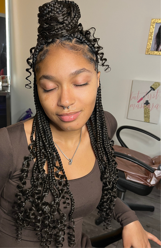 Medium Knotless Braids
