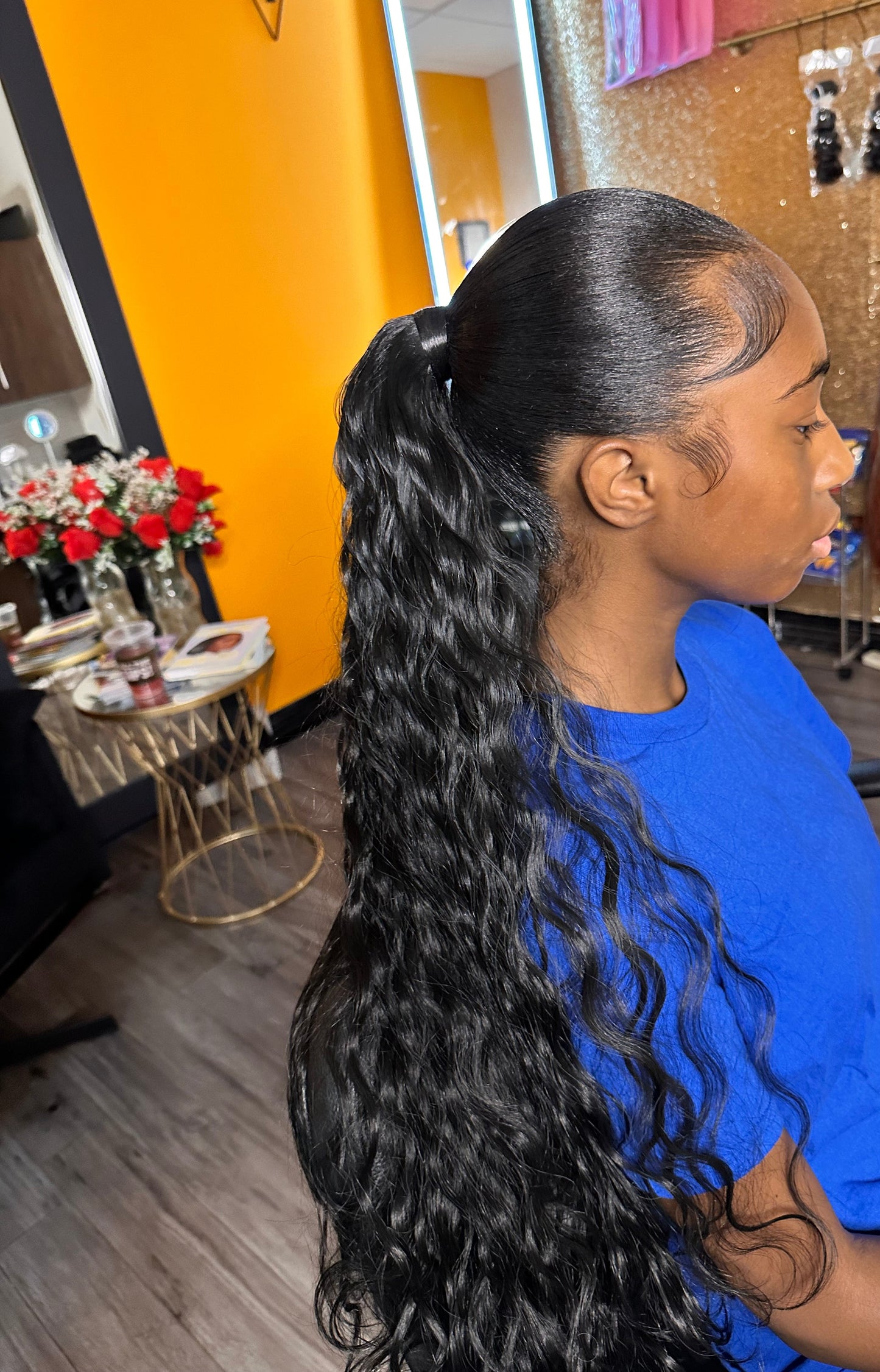 Sleek Low Ponytail