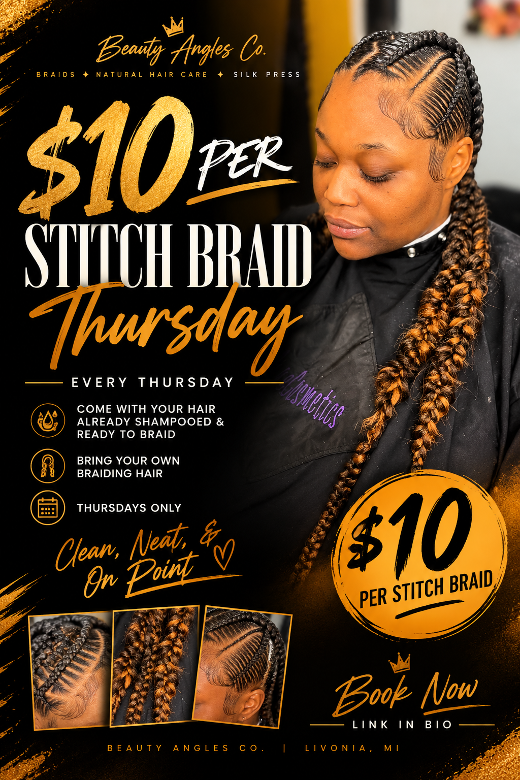 $10 STITCH BRAID THURSDAYS🔥