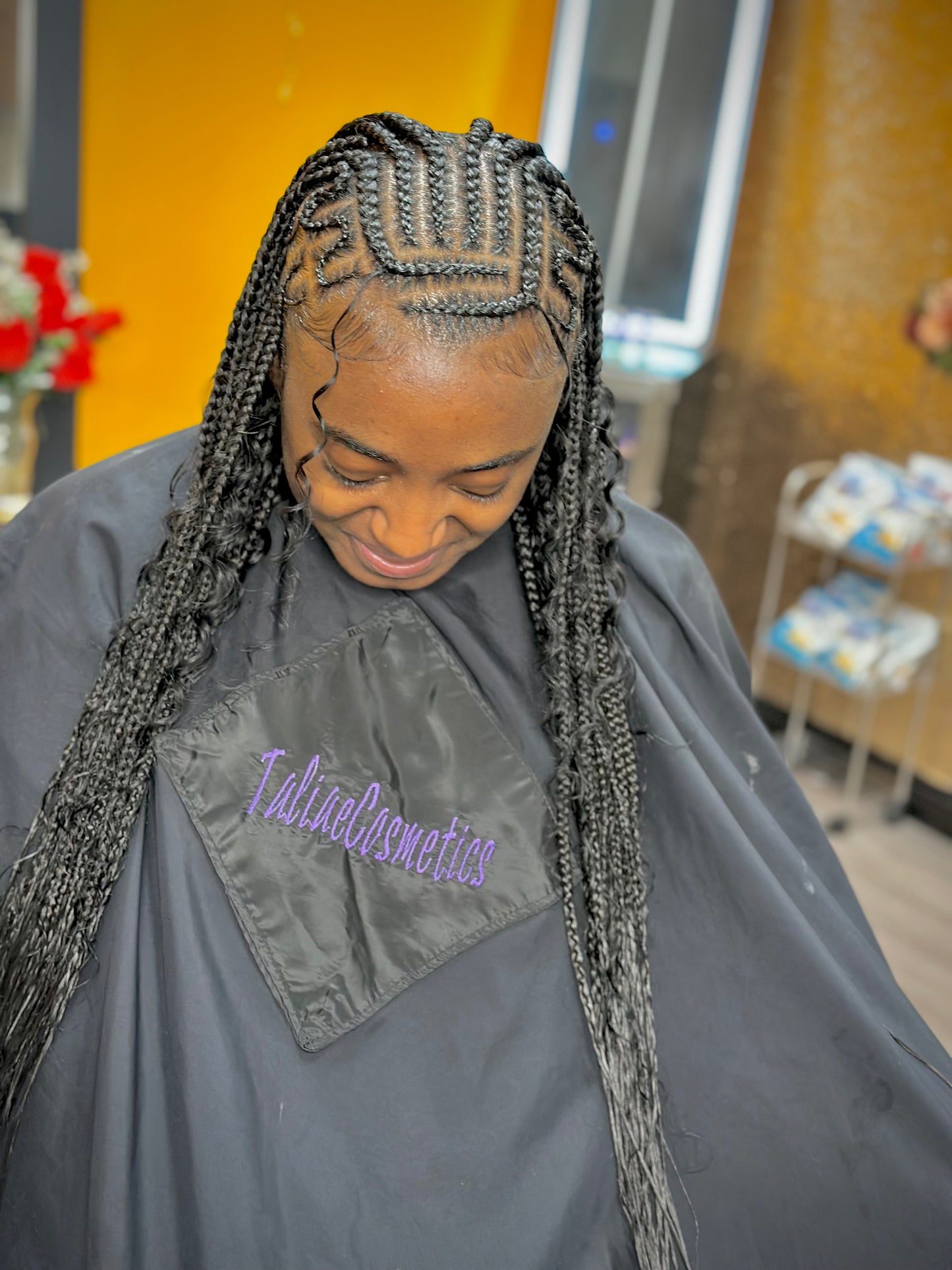 Kids Medium Knotless/ Feed Ins in front Boho Style