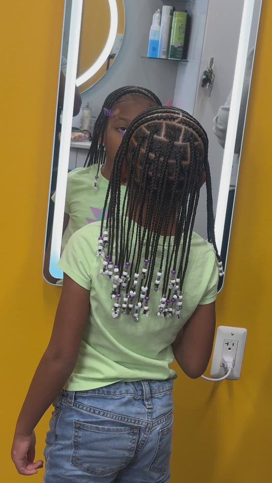 Kids Medium Knotless/ French Braids (Own Hair)